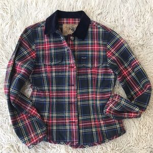 Vintage Faconnable Red Plaid jacket 90’s France S